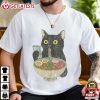 Cat Eating Ramen Funny Gift For Cat Lovers T Shirt (1)