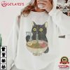 Cat Eating Ramen Funny Gift For Cat Lovers T Shirt (2)