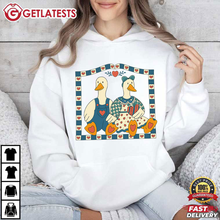 Goose Country Farmhouse Duck Cottagecore Animals Vintage T Shirt (4)
