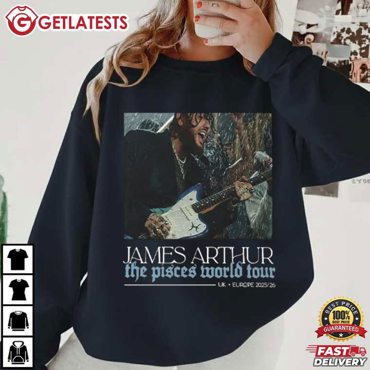 James Arthur The Pisces World Tour Music Lover T-Shirt James Arthur The Pisces World Tour Music Lover T-Shirt