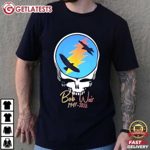 Bob Weir Hawk Stealie Tribute Grateful Dead RIP T Shirt (1)