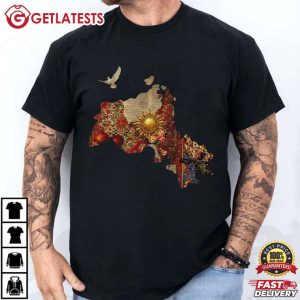 Kurdish With Map Of Kurdistan Cultural Identity And Heritage T Shirt (2)