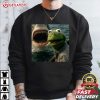 Smoking Frog Meme Shark Attack Washed Dark Humor T-Shirt Smoking Frog Meme Shark Attack Washed Dark Humor T Shirt (3)