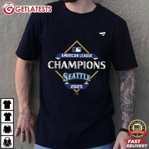 Seattle Mariners American League Champions 2025 Baseball T Shirt (1)