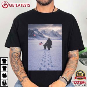 Trump Nihilist Penguin Greenland Flag Political T Shirt (2)