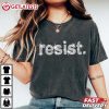 Resist Rhinestone Sparkle Political Protest T Shirt (2)