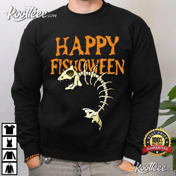 Happy Fishoween Funny Fishing Lover Halloween T-Shirt