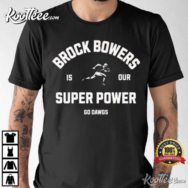 Georgia Bulldogs Brock Bowers UGA SEC Champs T-Shirt