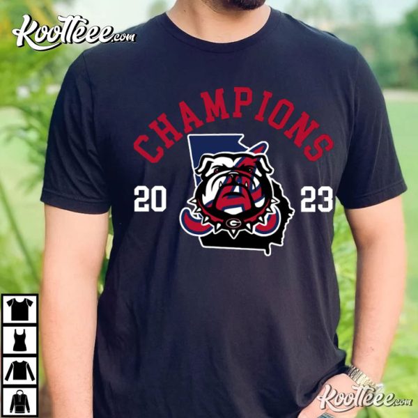 Georgia Bulldogs GA National Champion 2023 T-Shirt