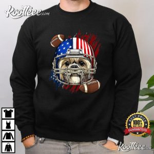 Shih Tzu American Football Dog Lovers USA Flag T Shirt 4