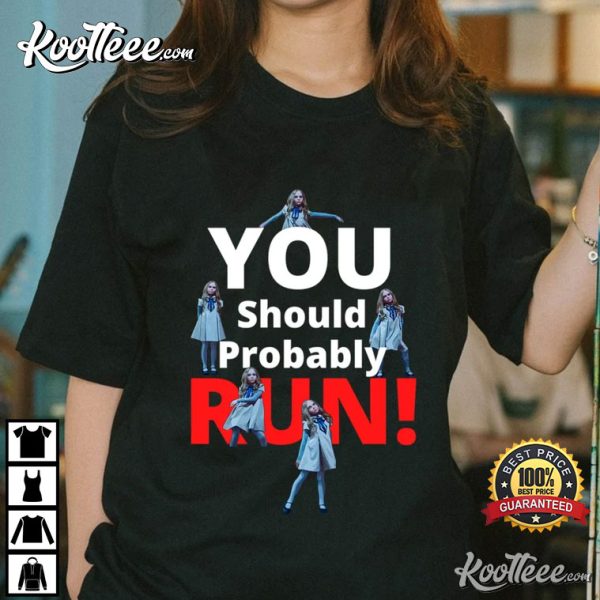 Megan You Should Run Now Scary Movie T-Shirt