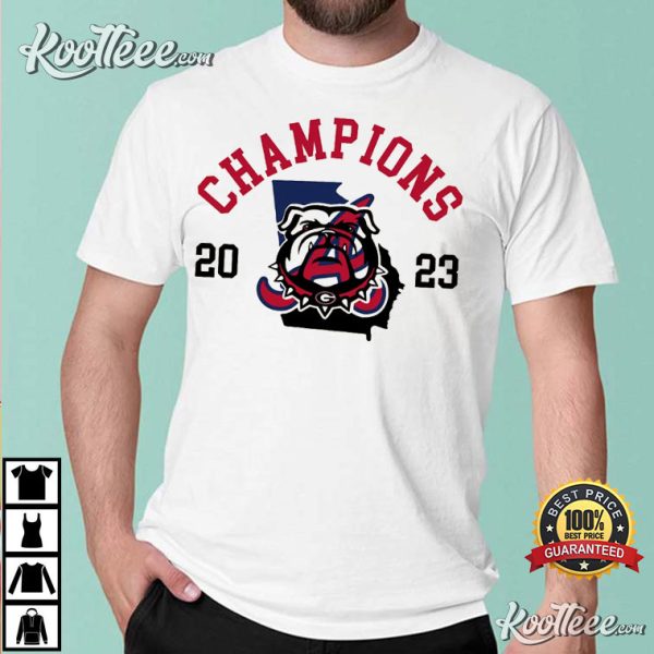 Georgia Bulldogs GA National Champion 2023 T-Shirt #2