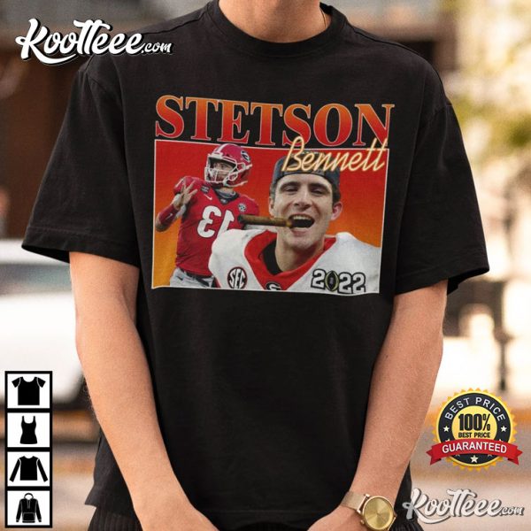 NCAA Football Stetson Bennett Of Georgia Bulldogs T-shirt