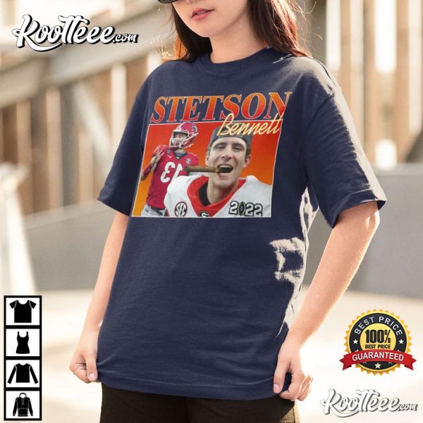 NCAA Football Stetson Bennett Of Georgia Bulldogs T-shirt