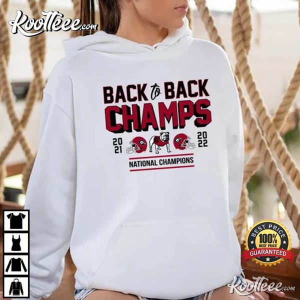 Georgia Bulldogs Champs Back To Back Champs T-Shirt