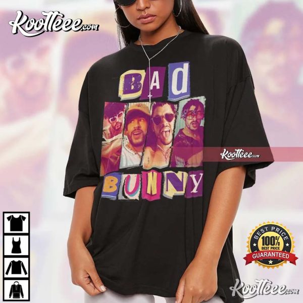 Bad Bunny Vintage 90s Gift For Fans T-Shirt
