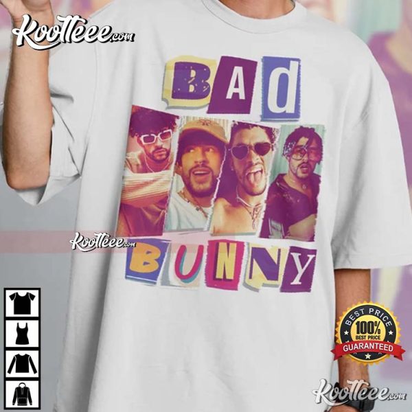 Bad Bunny Vintage 90s Gift For Fans T-Shirt