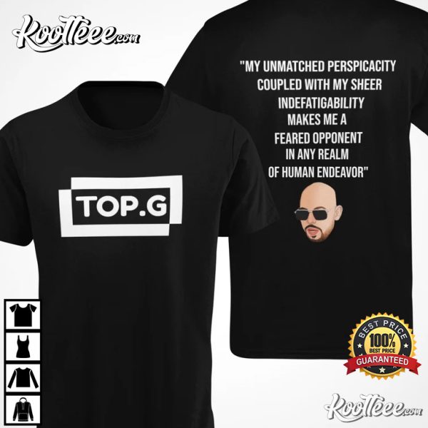 Andrew Tate The Top G Best Quotes T-shirt