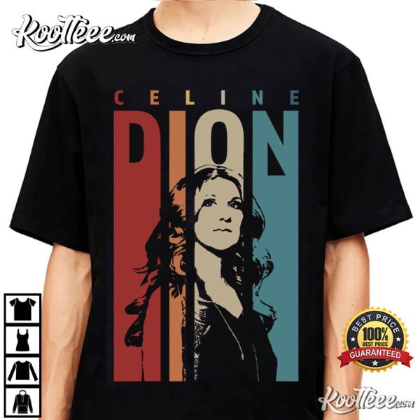 Celine Dion Retro Music Vintage Fan Gift T-Shirt