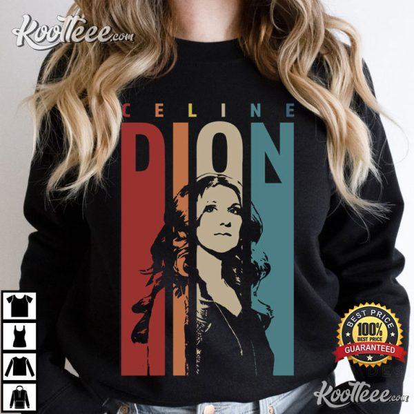 Celine Dion Retro Music Vintage Fan Gift T-Shirt