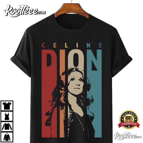 Celine Dion Retro Music Vintage Fan Gift T-Shirt