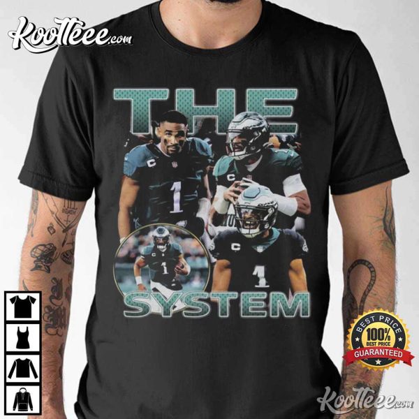 Jalen Hurts The System Philadelphia Eagles NFL T-Shirt