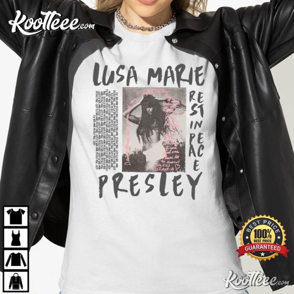 Rest In Peace Lisa Marie Presley Memorial Classic T-Shirt