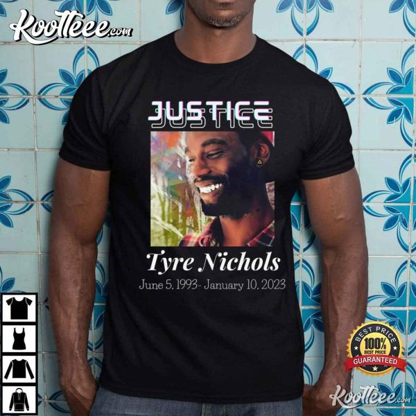 Justice For Tyre Nichols Stop Police Brutality Black Lives Matter T-Shirt