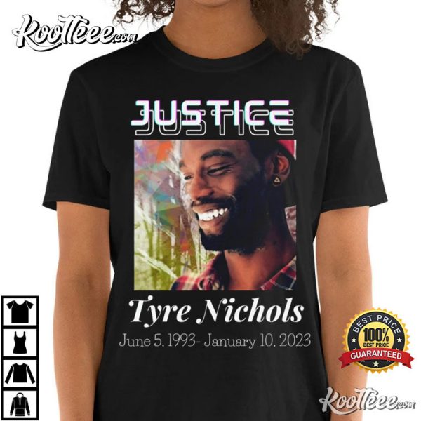 Justice For Tyre Nichols Stop Police Brutality Black Lives Matter T-Shirt
