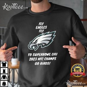 Philadelphia Eagles Go Birds 2022 Nfc Champs T-shirt