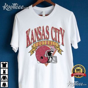 Chiefs Distressed Helmet Sweatshirt Kansas City Distressed 