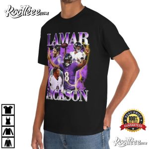 Baltimore Ravens Alternate Name & Number Long Sleeve T-Shirt - Lamar Jackson  - Mens