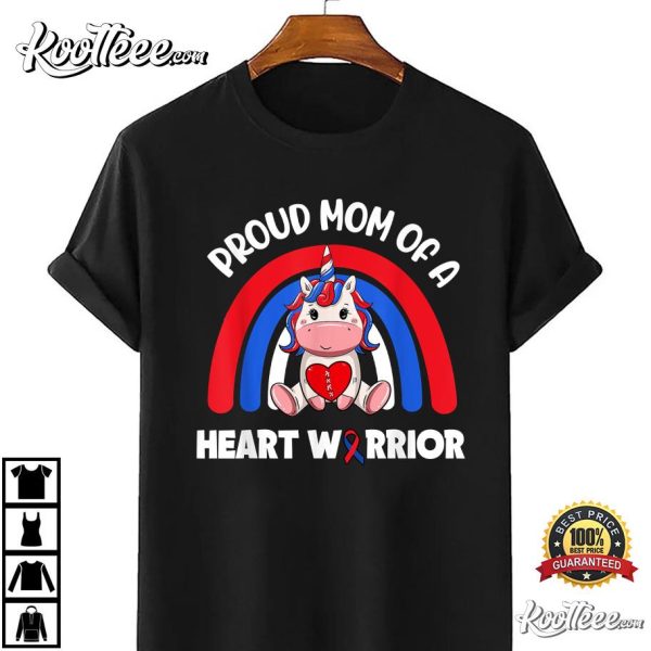 Proud Mom Of A Heart Warrior CHD Awareness Week T-Shirt
