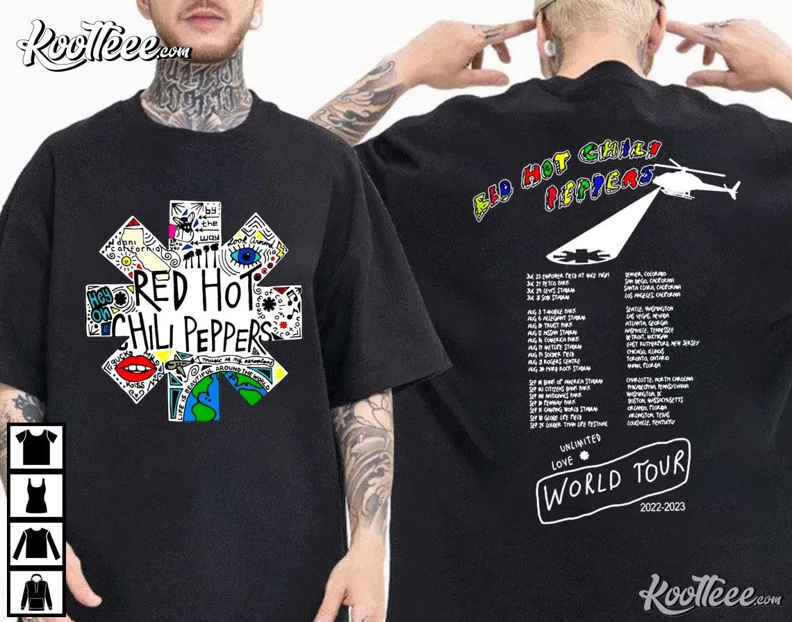 Red Hot Chili Peppers Unlimited Love World Tour Merch T-Shirt