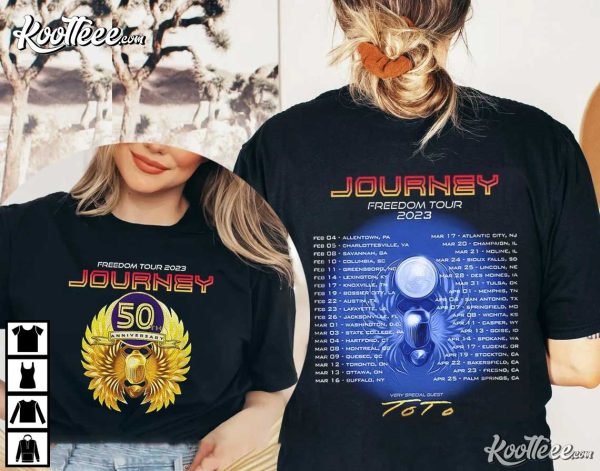 Journey 2023 Freedom Tour Concert T-Shirt