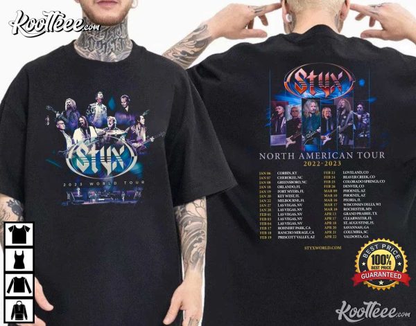 Styx Band World Tour Dates 2023 T-Shirt