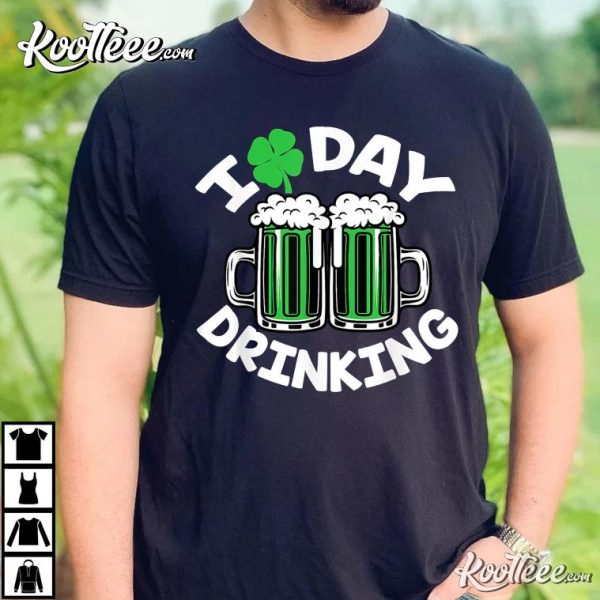 St Patricks Day I Love Day Drinking Funny Gifts Beer Lover T-Shirt