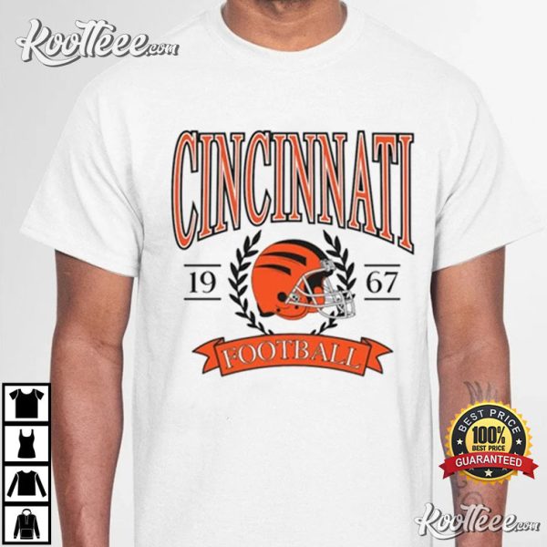 Throwback Cincinnati Football, Bengals Football T-Shirt