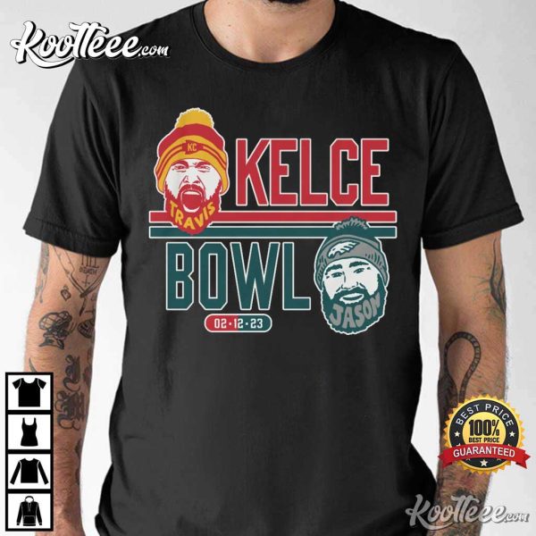 Travis Kelce Vs Jason Kelce At Superbowl LVII 2023 T-Shirt