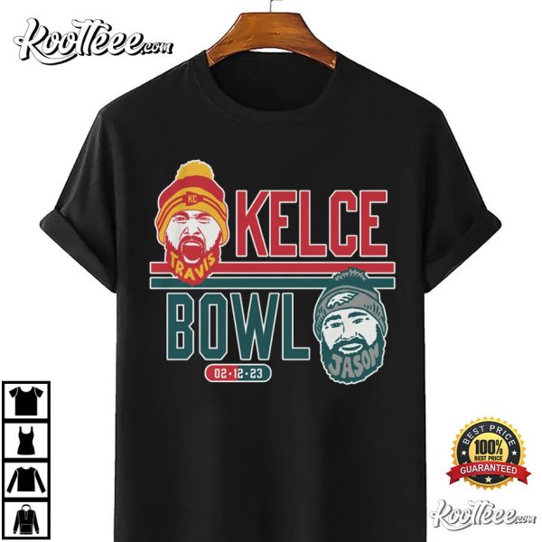 Travis Kelce Vs Jason Kelce At Superbowl LVII 2023 T-Shirt