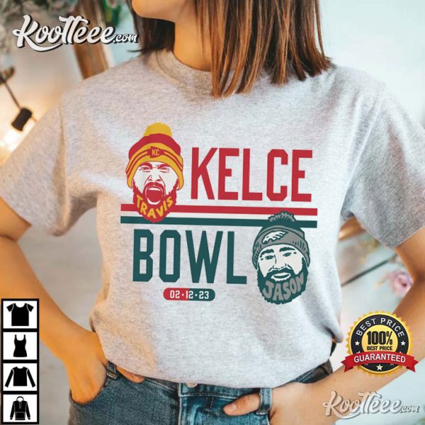 Travis Kelce Vs Jason Kelce At Superbowl LVII 2023 T-Shirt