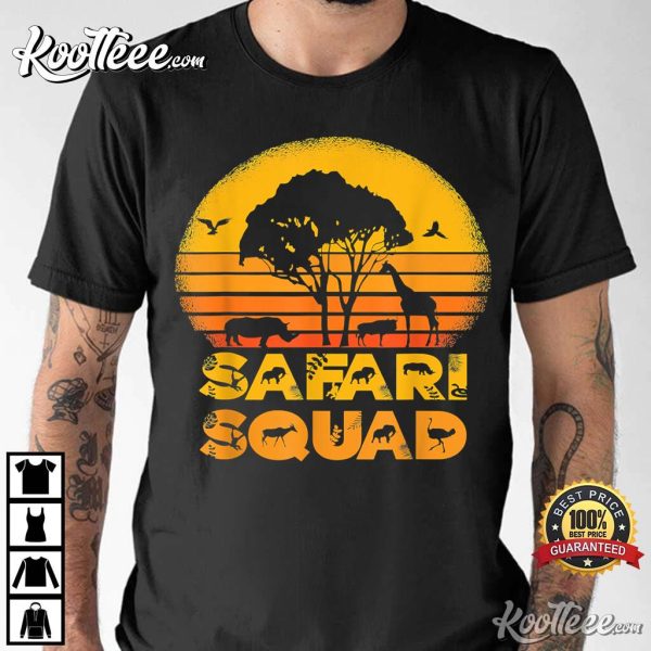 Safari Squad Family Vacation African Trip Crew T-Shirt