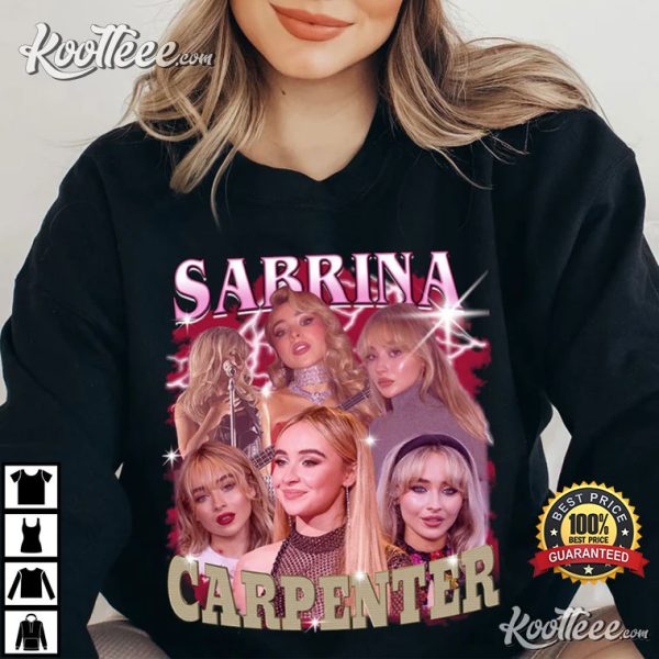 Sabrina Carpenter Vinatage 90s Looks Like An Angel Gift For Fans T-Shirt