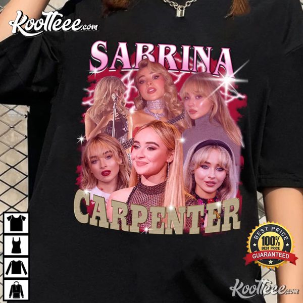 Sabrina Carpenter Vinatage 90s Looks Like An Angel Gift For Fans T-Shirt