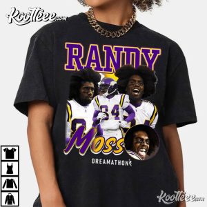 Justin Jefferson Randy Moss Shirt Vintage Randy Moss 90s Style Rap Shirt  Randy Moss Dreamathon Shirt Justin Jefferson Shirt Foot - AliExpress