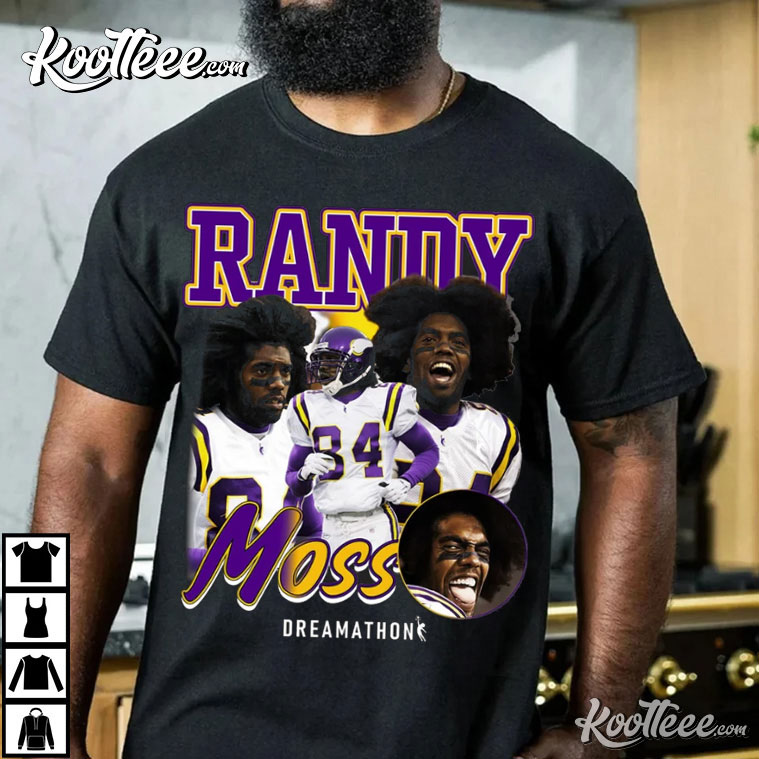 Justin Jefferson Randy Moss Vintage 90s Style T Shirt