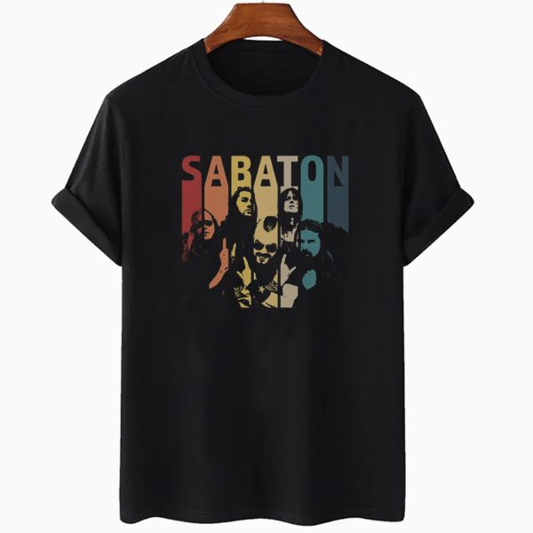 Retro Vintage Sabaton Band Merch T-Shirt