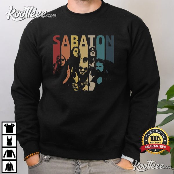 Retro Vintage Sabaton Band Merch T-Shirt