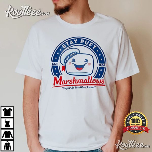 Ghostbusters Stay Puft Marshmallows Cult Movie 80’s T-Shirt