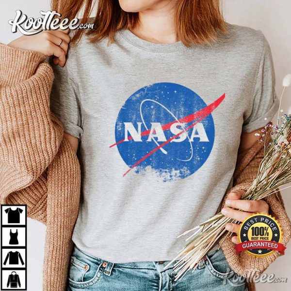 Nasa Logo Distressed Space T-Shirt